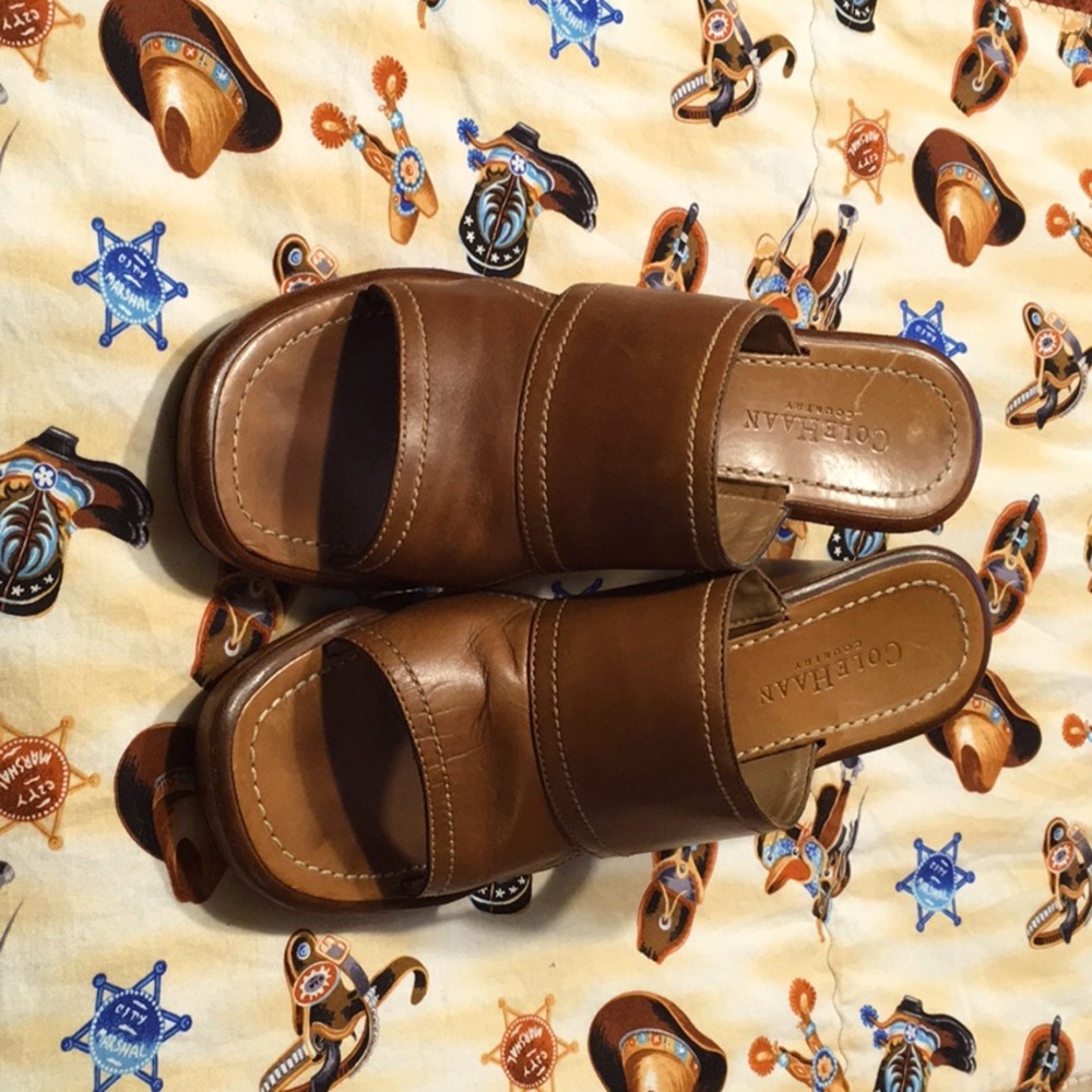 Cole Haan Country 3 1/2” leather slides